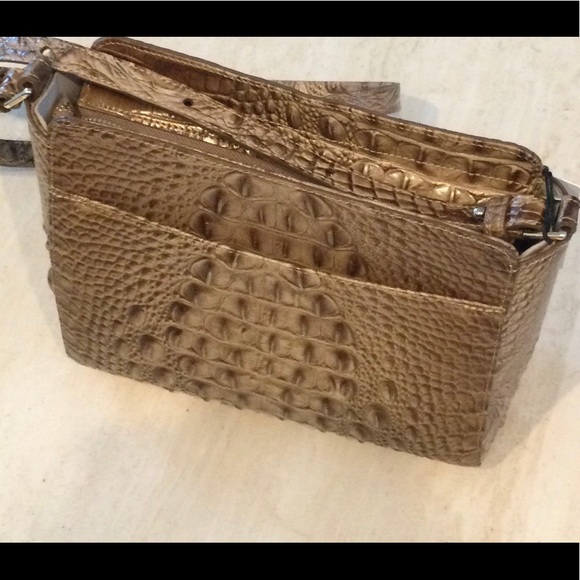 Brahmin Carrie Crossbody Croc Embossed Leather Bag - Picture 5 of 16